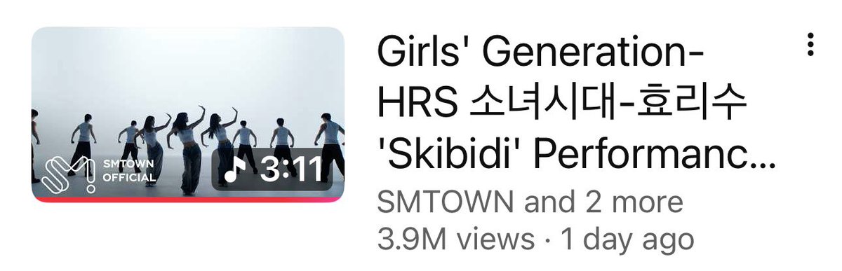 foreversyc's tweet photo. #SKIBIDI by HRS performance video concludes its first 24 hours with 3.9M views! 😎💙 https://t.co/jeErrNnzAr