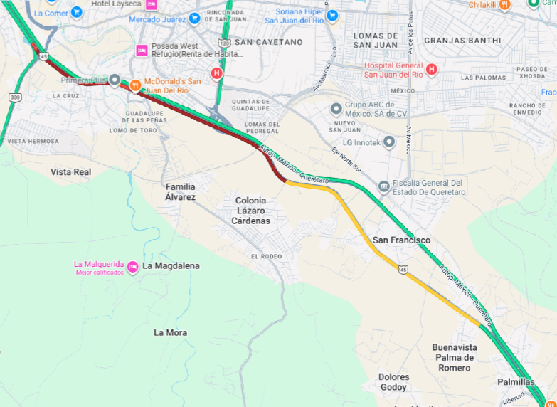 NotificacionesC's tweet photo. Buen día @CAPUFE 
¿Tendrán información del tramo. Desde la salida de Amealco hasta el Km. 154 aprox? https://t.co/PvSP419XDs