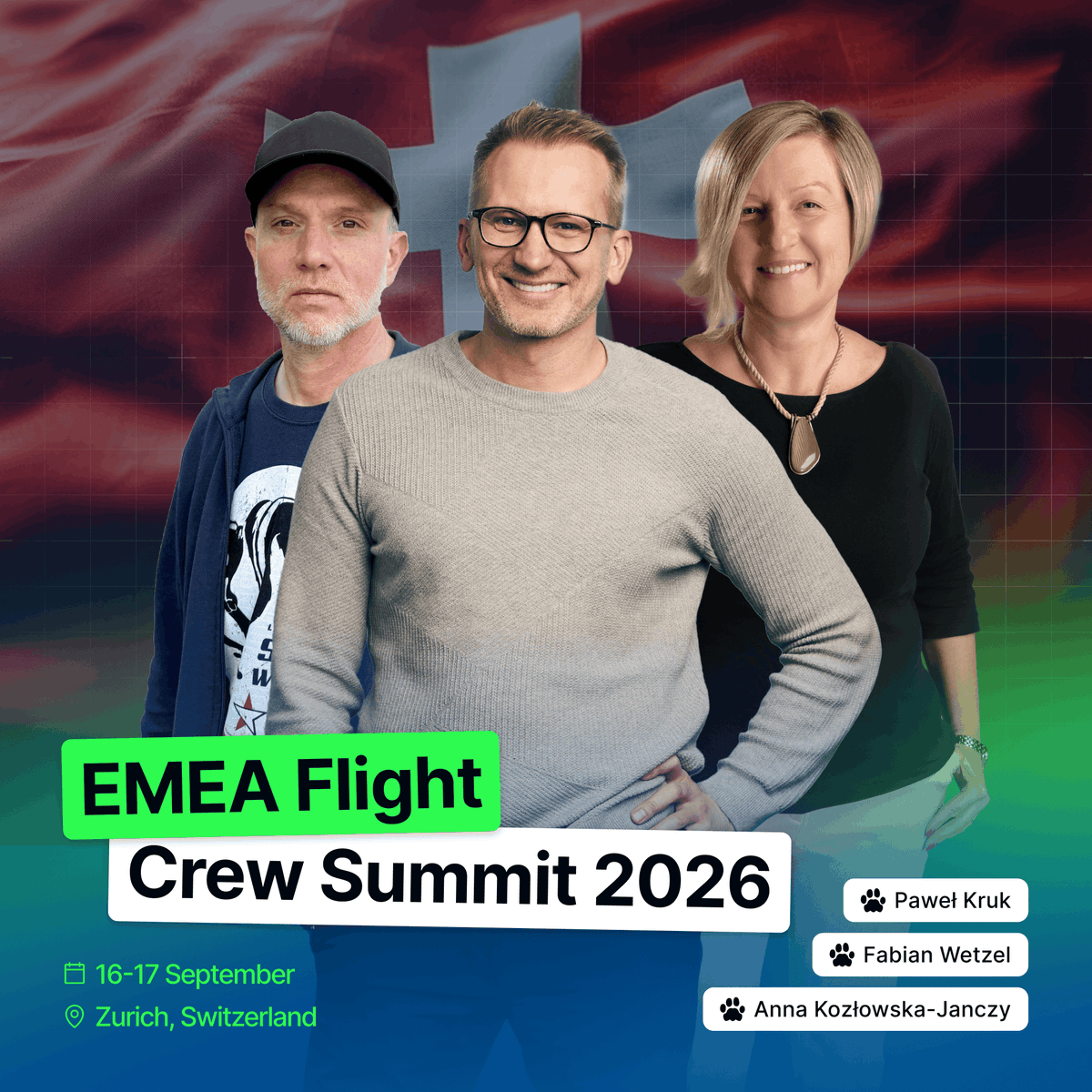 LeonSoftware's tweet photo. We're heading to the EMEA Flight Crew Summit 2026, organized by Jet Aviation, on September 16-17 in Zurich, Switzerland.

If you're attending, we'd love to connect. See you in Zurich!

#EMEAFlightCrewSummit #JetAviation #LeonSoftware #BusinessAviation #Aviation https://t.co/yMW3UDcliY