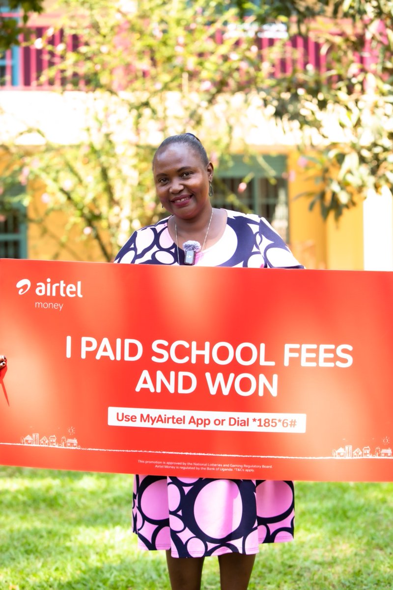 PamAtuheirek's tweet photo. The winners from last term are proof that paying fees with Airtel Money can come with an extra reward. This third term, the opportunity is back.
100 winners every week will each win 300K. Pay on the #MyAirtelApp or dial *185*6#.
#UGX120MillionUpForGrabs #PayWithAirtelMoneyAndWin https://t.co/EXraruXux9