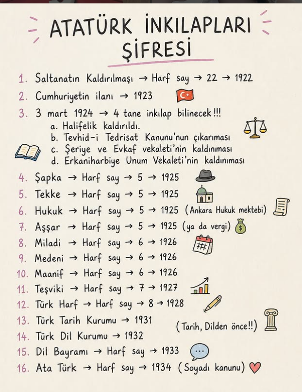 osym_maratonu's tweet photo. Atatürk inkilapları şifresi 

#kpss #yks #ösym https://t.co/IiclOqGEQa