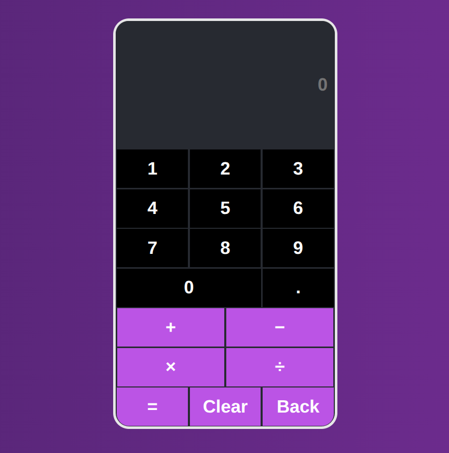 fj123098's tweet photo. 📟Built a working Calculator with vanilla JS 

Went  beyond the base spec to add negative number support and full keyboard input — good practice tracing state and debugging edge cases🐛✅

 🔗- https://t.co/QMckqD5czX
 💻- https://t.co/beSyQ0okUL https://t.co/6Aqa0cPEQJ