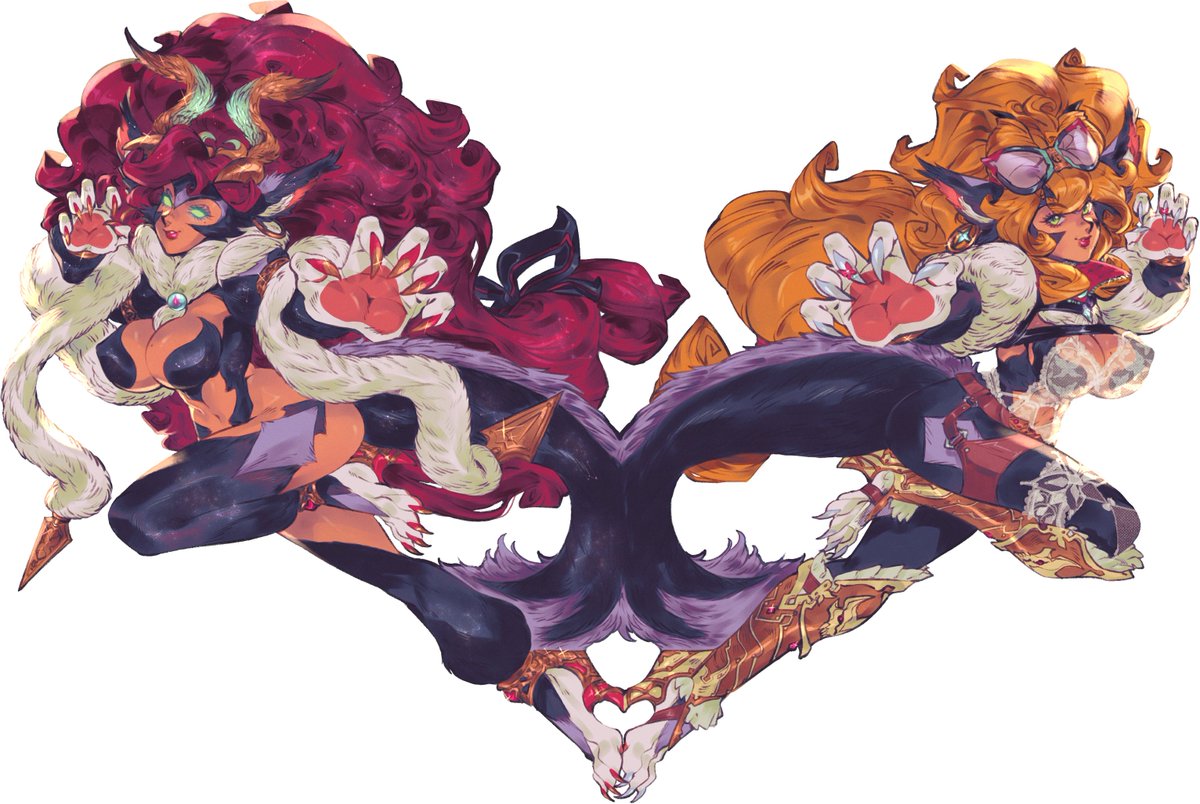ZeroRaptor08's tweet photo. Catalina in cosmic cat form fully in colored(LEFT). The deadliest hellcat in the whole universe. On your right she in her regular daily outfit when she is not hunting vampires. https://t.co/LHjiLYqV7k
