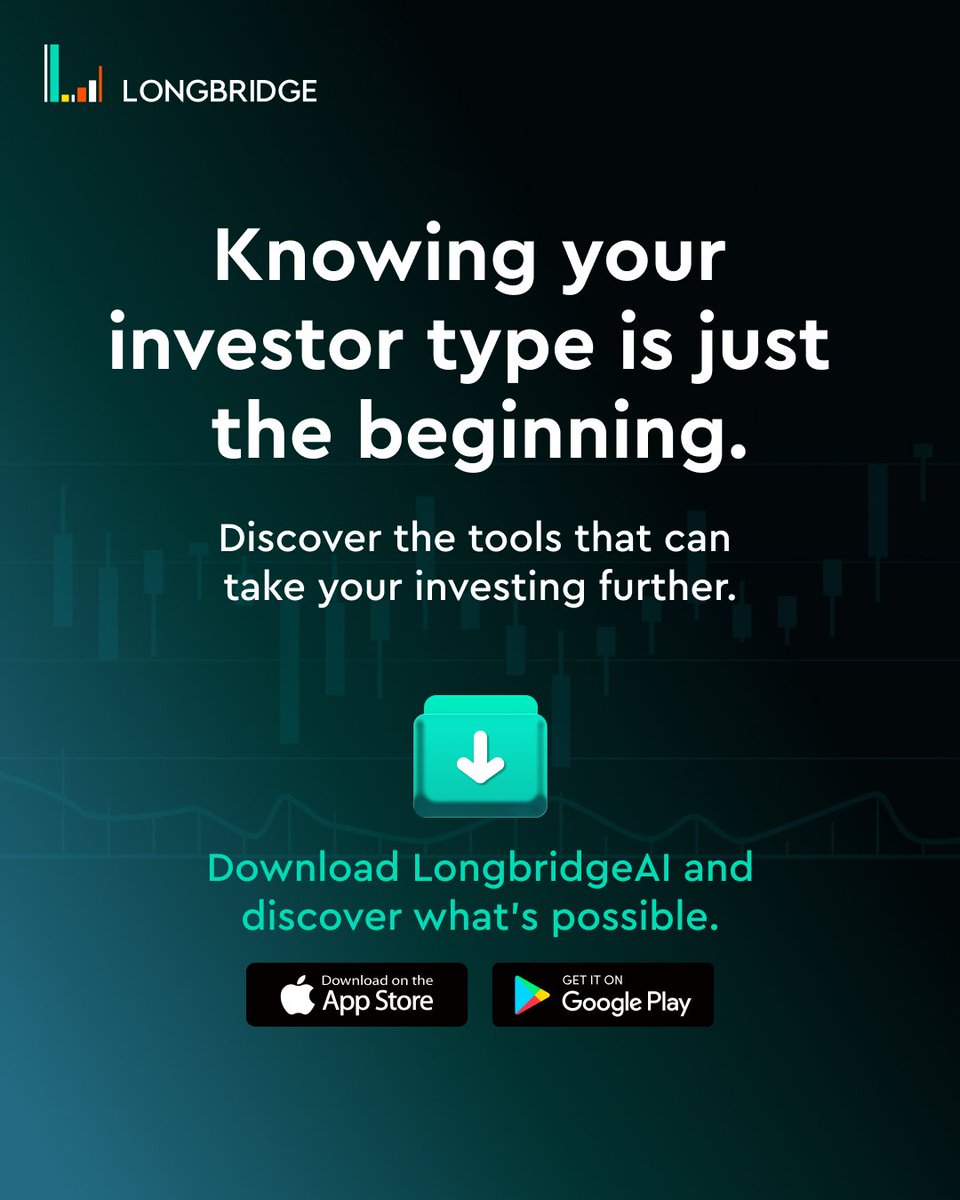 LongbridgeAI's tweet photo. What’s your investor type? 👀📈

Are you the one who plays it safe, chases the next big opportunity or has a plan for every move?

Take our quiz and find out what kind of investor you are.

Your investing style might surprise you.

Click the link below to download the Longbridge App and take the quiz today!
https://t.co/INJyn2WPQw

#LongbridgeAI #investortype #quiz #investors #trading

—
AI-enabled tools, features, analytics, workflow assistance, or data integration functionalities are provided and operated by Longbridge AI Technologies Pte. Ltd., and not by Long Bridge Securities Pte. Ltd.. The information provided herein is intended for general informational purposes only and does not constitute investment advice, recommendation, or an offer to buy or sell any investment product or service. All investments carry risks and may not be suitable to everyone. You may lose all or part of your investment principal. Please seek independent financial advice if you are unsure about any investment decisions.
This advertisement has not been reviewed by the Monetary Authority of Singapore.