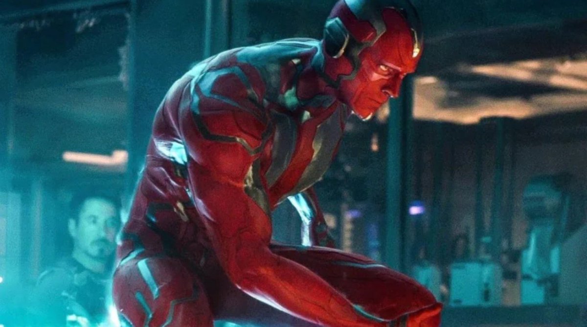 Ofcimcold's tweet photo. It’s funny that Vision was created by Tony and Banner with a bigger threat (Thanos) in mind, but when the time finally came he ended up being a deadweight https://t.co/ENHc0tkvxx