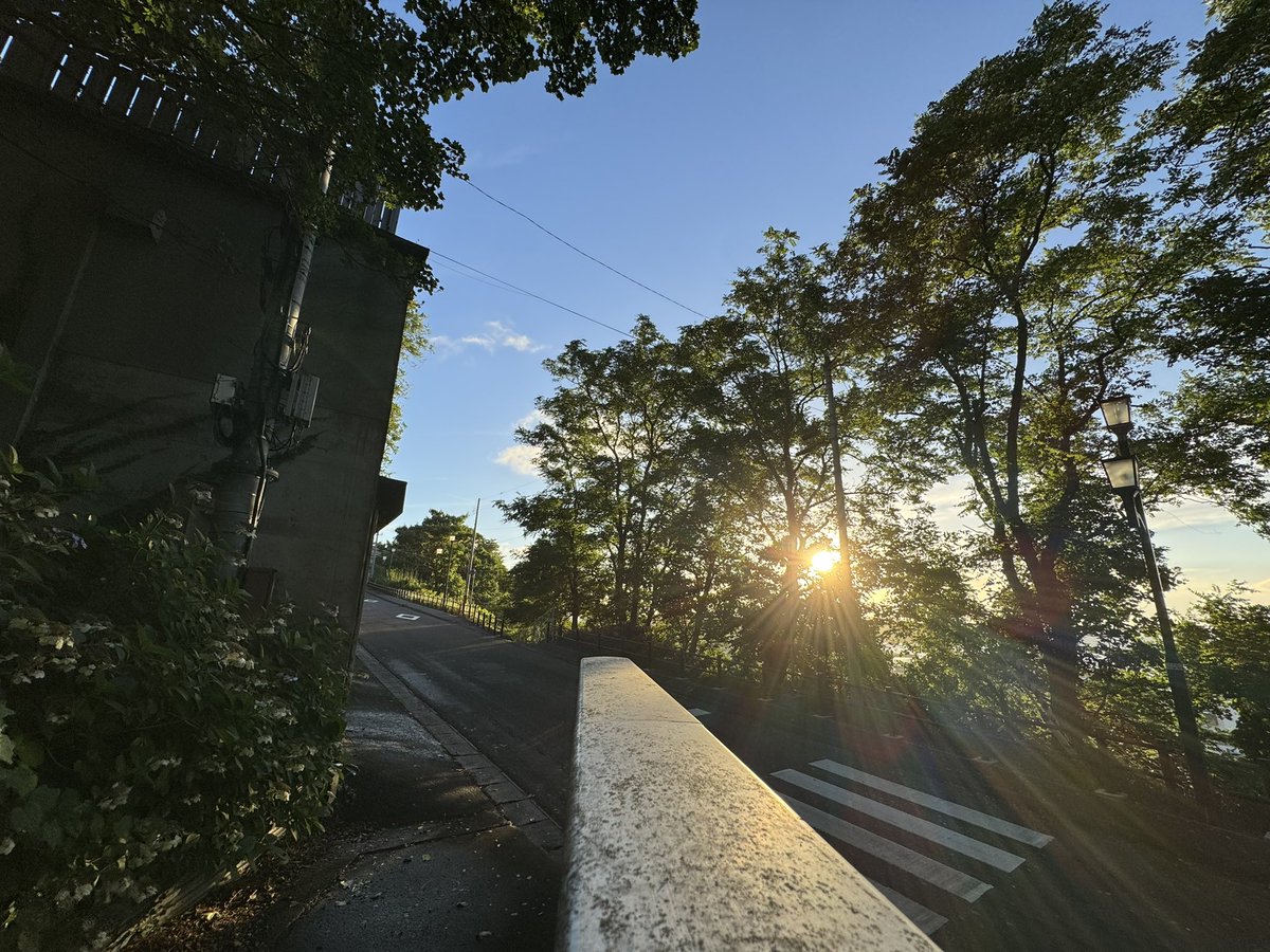 Kesshi425's tweet photo. 夕日って結構エモいよな〜🌅 https://t.co/qFlZfq2G5N