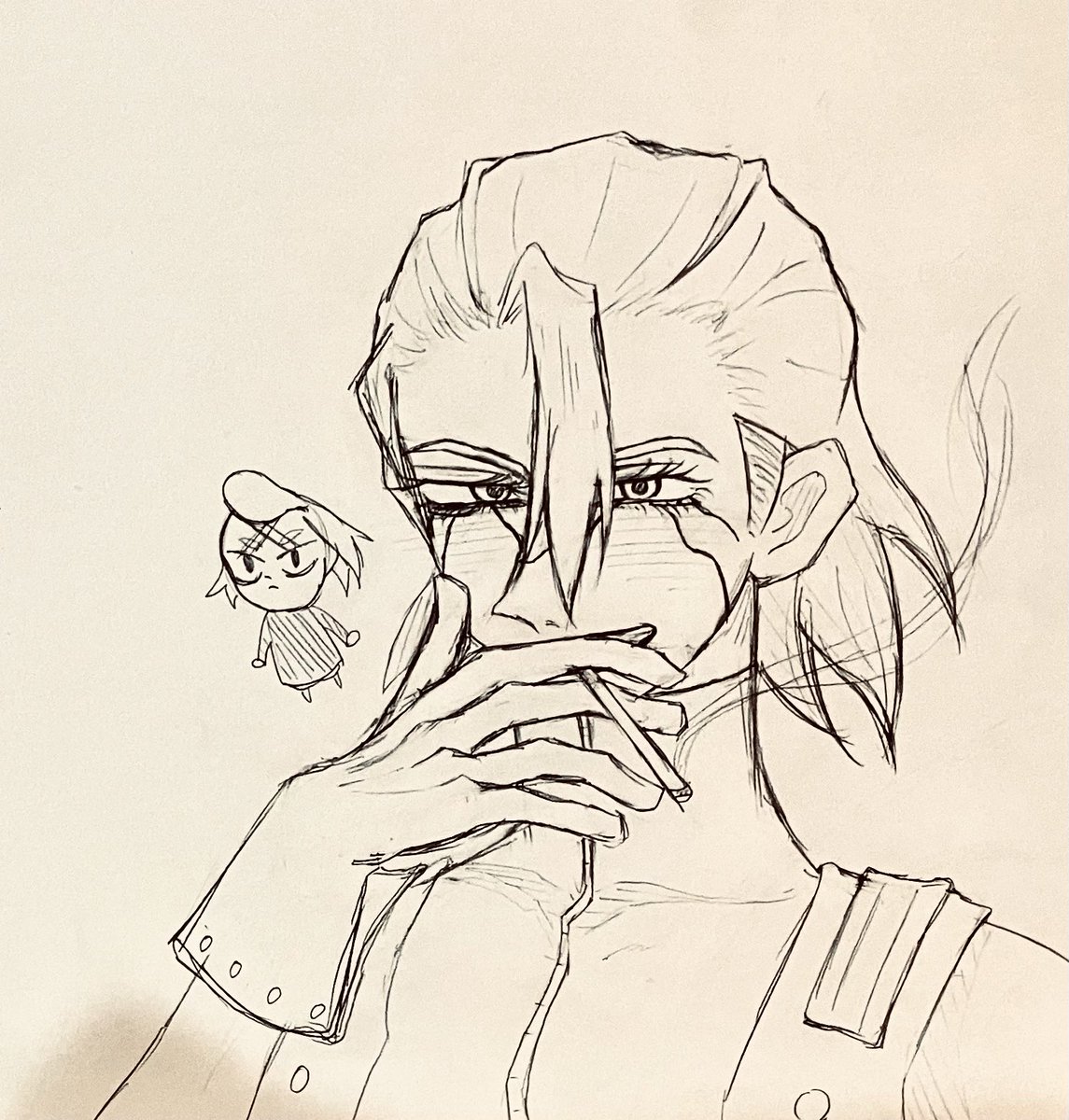 Sin29tan's tweet photo. 多分向こう側にゼノがいる
#スタンリー・スナイダー誕生祭2026 
#DrSTONE https://t.co/A1JwSZ6wDn
