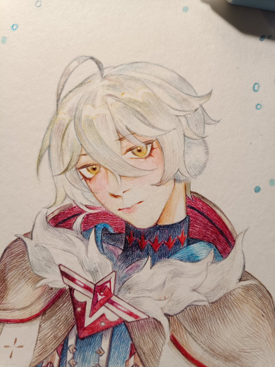 Onigiri_X_23's tweet photo. It was pretty difficult 
#GenshinImpact #Alyosha  #pendrawing https://t.co/7B9FEqDg6h