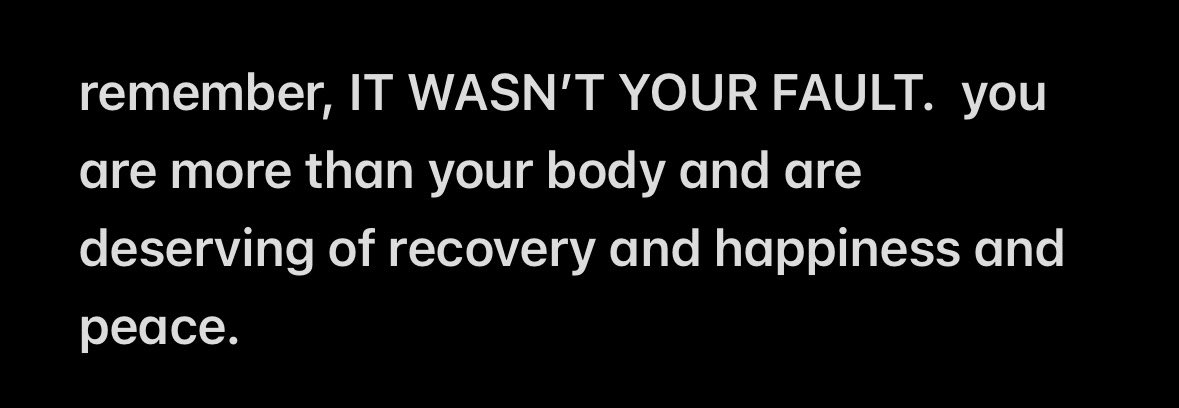 lovergirllmar's tweet photo. tw rape

finally feeling ready to talk about it. im on the mend. im going to be okay. https://t.co/KzAgc4zsJw