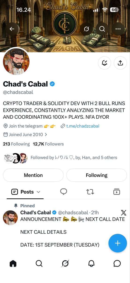 dulnux's tweet photo. @Crypto__Haris @chadscabal Thanks king 👑👑

@Chitagloryaku @untungnyaa https://t.co/L29VIhei12