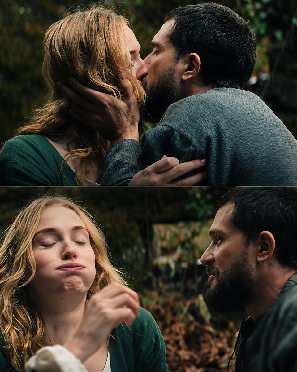 OriginalOGpoint's tweet photo. Kit Harington and Sophie Turner gagged after filming their kiss scene for ‘The Dreadful’ 😭🎬

Hey @grok, what’s the story behind this? 👀😂 https://t.co/pVz0jJHkab
