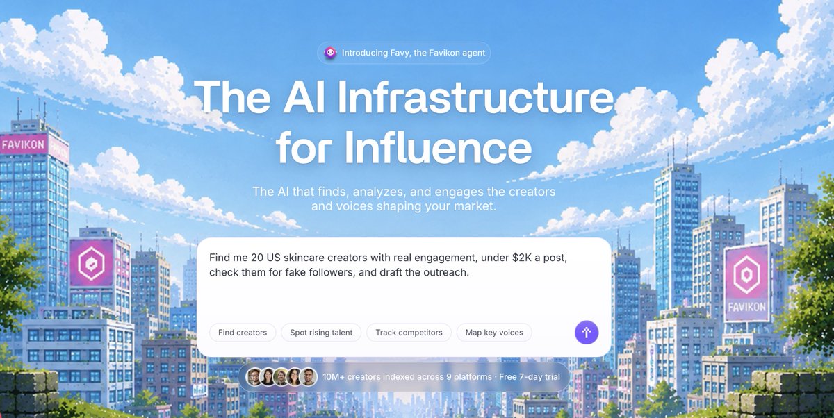 aresotik's tweet photo. 🚨 THIS JUST HAPPENED

you should type or you should click.

nobody built for both.

until this morning.

"find me 20 US skincare creators with real engagement, under $2K a post, check them for fake followers, and draft the outreach."

one sentence.

six years of data behind it.

→ no exports, no filters, no fifteen tabs
→ runs inside Claude or Cursor, wherever you already work
→ vets the creators before you waste a single dollar
→ the dashboard still exists, it's just not required anymore

every tool in this space sold you discovery.

nobody sold you the sentence.