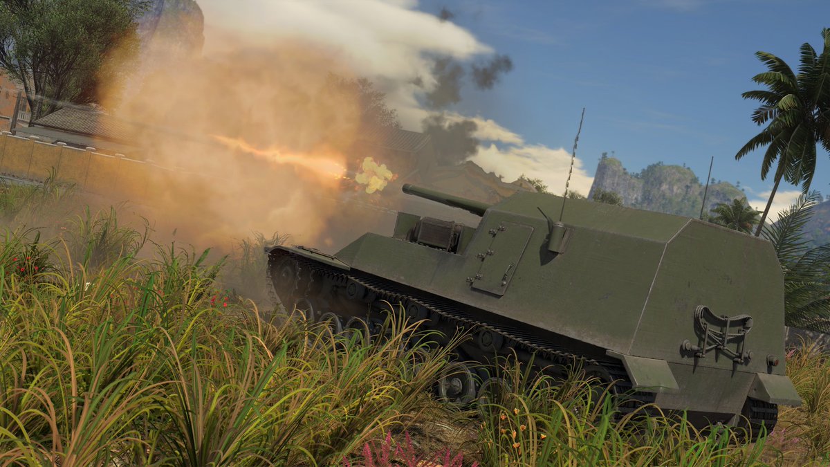 WarThunderJP's tweet photo. 大日本帝国末期の車両不足により試作重駆逐戦車として投入され、色々話題になりながらも連合国軍との戦いへ寄与したことは間違いありません。2026年9月1日をもって未所属車両は武装解除し、任を解きました。#試製五式砲戦車ホリ（Ho-Ri）は大地へと還ります。総員、捧げ銃！#WarThunder #WarThunder_JP https://t.co/uFuNzUuELB