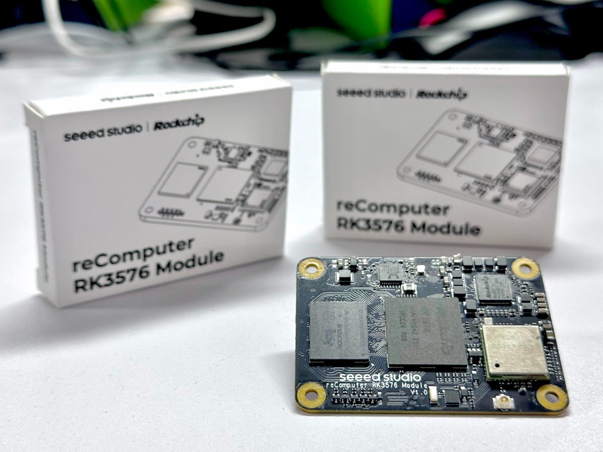 seeedstudio's tweet photo. π₯ #reComputer #Rockchip #RK3576 | LAUNCH THIS THURSDAY π
All-new reComputer RK3576 series is officially landing soon! Powerful edge AI platform with balanced performance & AI accelerator, perfect for edge computing, AIoT & intelligent vision projects π»β¨
Full lineup dropping this weekπ
β
reComputer RK3576 Dev Kit
βοΈ reComputer RK3576 Dev Kit with RK1820 AI Acceleration
β
reComputer RK3576 Module (8GB RAM/64GB eMMC)
βοΈ reComputer RK3576 Module (4GB RAM/32GB eMMC)
β
reComputer RK3576 IO Board
Complete specs & full dev ecosystem ready for your next AI deployment project! See you this Thursday!!!! π
π reComputer RK3576/RK3588 is IN STOCK: https://t.co/uiLv2IVrcl
#SeeedStudio #reComputerRK #Rockchip #reComputer #RK3576 #RK1820 #VisionAI #EdgeAI #AIoT #ComputerVision #reComputerAILab #AIDeployment #TheEasierPowerfulAIComputer #TheAIHardwarePartner