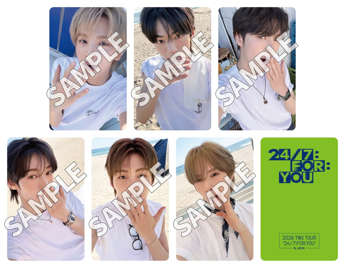 TWS_PLEDIS_JP's tweet photo. 『2026 TWS TOUR '24/7:FOR:YOU' IN JAPAN』兵庫公演開催記念 Weverse Shop限定オンライン抽選イベント開催決定！

Weverse Shopにて対象商品をご購入いただいた方全員に「公演会場限定絵柄メンバー別セルフィーフォトカード」をプレゼント🎁✨

さらに、イベントでは「お見送り会」や、ここでしか手に入らない限定アイテムが当たるチャンスも！

🔗https://t.co/12xh3FOkIO

#TWS #247WithUs
#SODASODA
#TWSと弾ける夏
#247FORYOU_IN_JAPAN