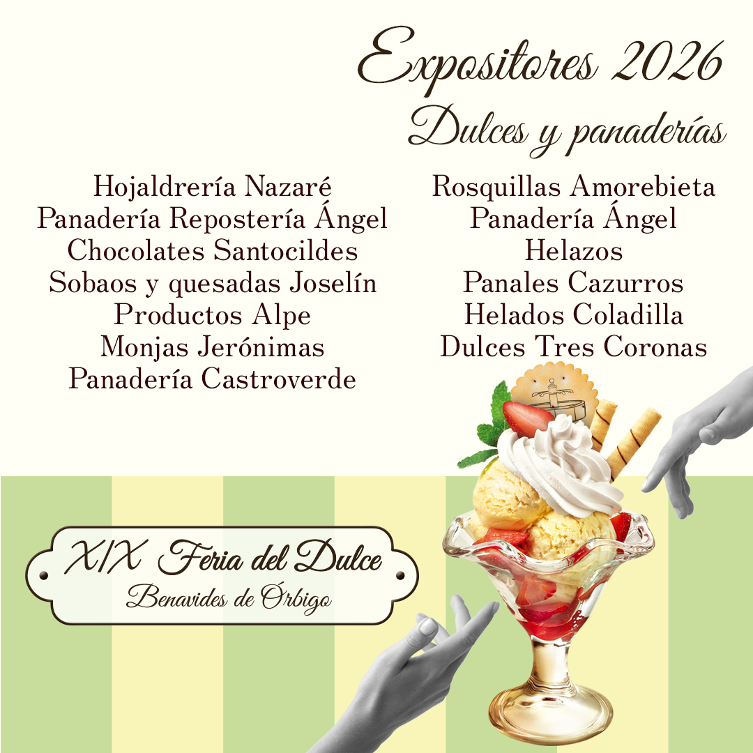 FeriaBenavides's tweet photo. La Feria del Dulce no tendría sentido sin los expositores que la visitan. Siguen confiando en nosotros para acercarnos sus mejores productos y no nos cansamos de agradecérselo.

#FeriaDelDulce #Benavides #León #Órbigo #Expositores https://t.co/HJX9cYRupJ