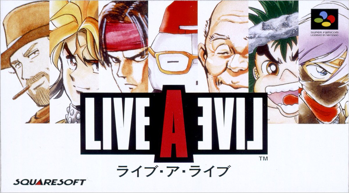 squareenix_jp's tweet photo. 【🌟#スクエニ記念日🌟】
本日発売されたのはこちらの作品

◆ライブ・ア・ライブ (1994年)

7名の人気漫画家がキャラクターデザインを手がけたオムニバスRPG。
時代、場所、ゲーム性も異なる7編をクリアすると……

HD-2D版🔗https://t.co/yPjbpyBdbn https://t.co/VAwyAft4g0