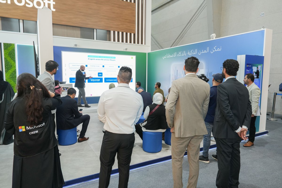 linkdevelopment's tweet photo. Session wrapped: Reactive to Autonomous, The CRM Evolution. The takeaway? Autonomous beats reactive, every time. Ehab Geddawy, Microsoft booth, Hall 1, Booth #E30, LEAP 2026. @Microsoft_Saudi #LinkDevelopment #MicrosoftArabia   #MicrosoftAI #oneLEAPaway #LEAP26 https://t.co/o0SzKdFQXl