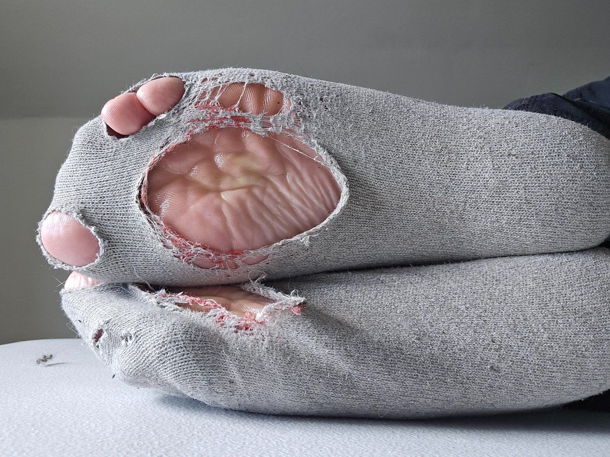 CrypticFootFan's tweet photo. Tattered and greasy and on their last legs, just like _insert pop culture non-sequiter here_. _Non sequiter_  sure wishes they hid something sexy like these, instead of _insert wild and accurate crime pop culture non-sequiter is alleged to commit_. (I'm eepy) https://t.co/i8wWuE5l5q