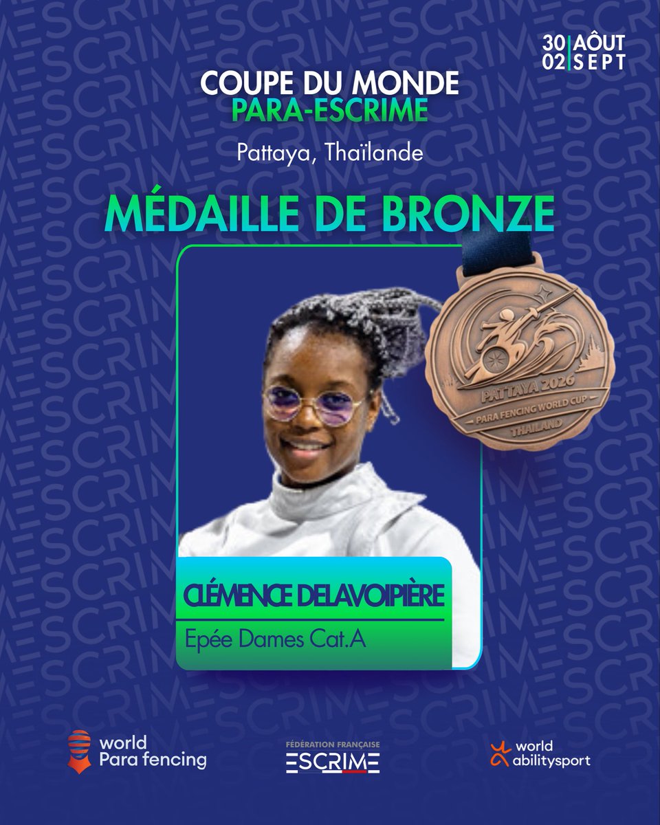 ffescrime's tweet photo. Une journée comme ça 🥈🥉💅 https://t.co/pm6eKw4hah