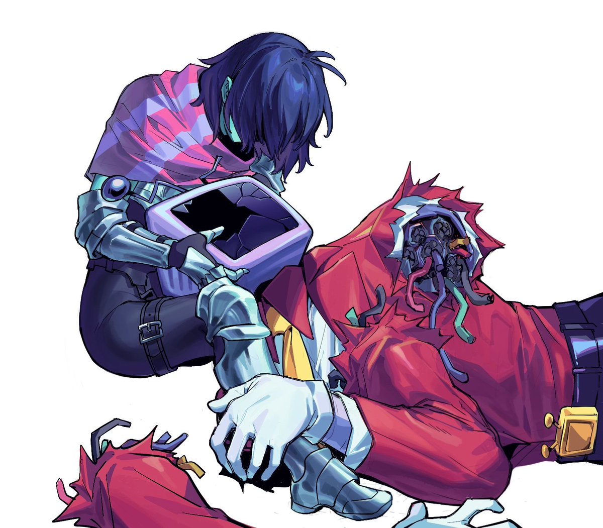 painbbqc's tweet photo. #DELTARUNE #tennakris
broken tv https://t.co/huCjGMS9pl