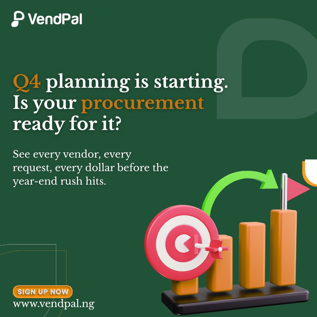 vendpal's tweet photo. Q4 always sneaks up faster than expected. 🚀 

Vendpal gives you full visibility into every request and every vendor before the year-end rush hits. 💫

Get started  👉🏽 https://t.co/5eKxVVwRpu

#Vendpal #DigitalProcurement #supplychain #viral #september https://t.co/p1LjizFjbg