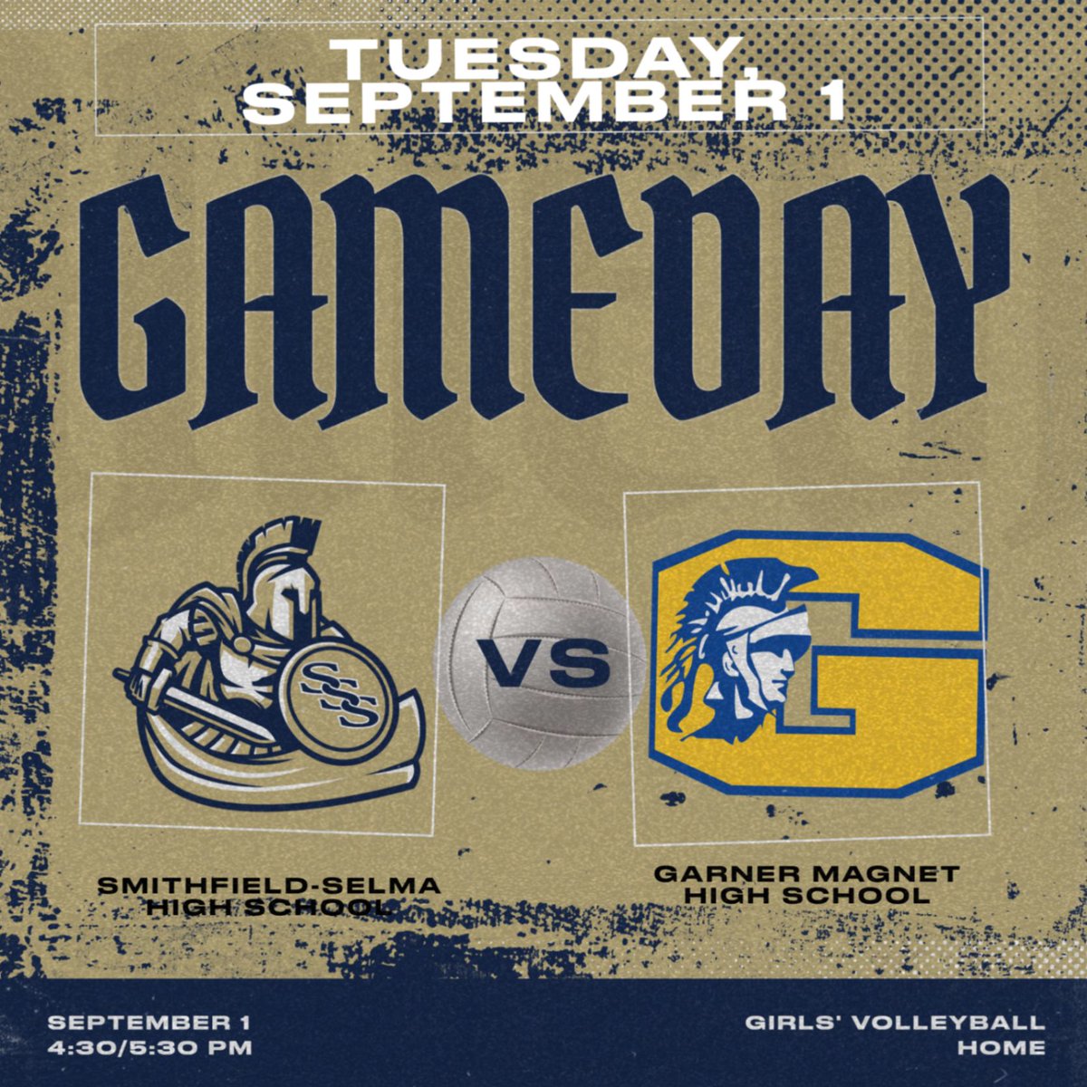 athletics_sss's tweet photo. 🏐 IT’S GAMEDAY, SPARTANS!
SSS Girls’ Volleyball is HOME Tuesday, September 1, as the Spartans take on Garner Magnet! Come pack the gym, bring the energy, and cheer on SSS! ⚔️🔥
🕟 4:30 / 5:30 PM
📍 HOME
🆚 Garner Magnet
#SSSVolleyball #SpartanPride #ssstrong #ThisIsSparta https://t.co/yUZF2bi5MQ