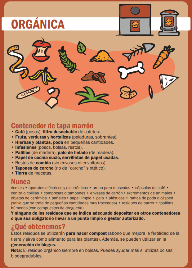 PoliciaMV's tweet photo. ♻️ Cada residuo en su contenedor cuenta

🥕🍎 El contenedor marrón da una nueva vida a los residuos orgánicos, convirtiéndolos en recursos útiles

🌱 Separar correctamente nuestros residuos es un pequeño gesto que ayuda a mantener Valladolid más limpia y sostenible

💚 ¡Hazlo bien, hazlo por todos!

#GestiónResponsable #CuidaTuCiudad #PolicíaMV