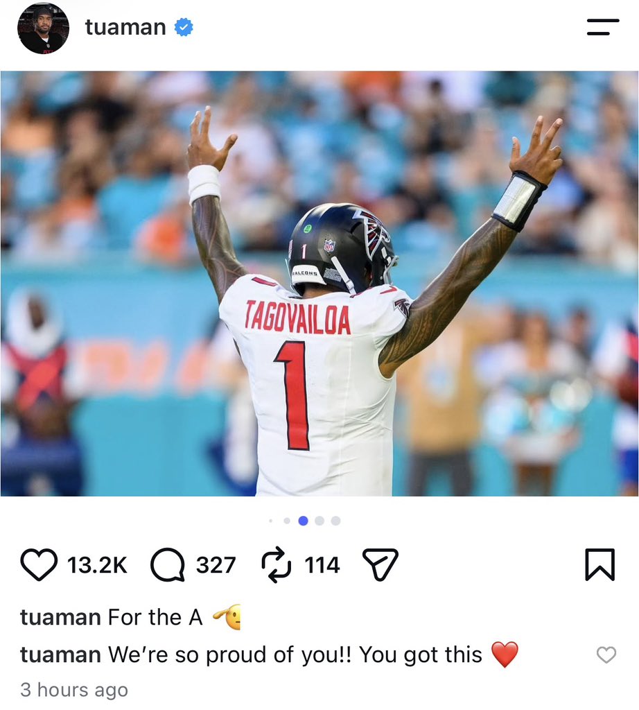 barstoolsports's tweet photo. “You got this Tua” - Tua https://t.co/MsNhCsCkRU