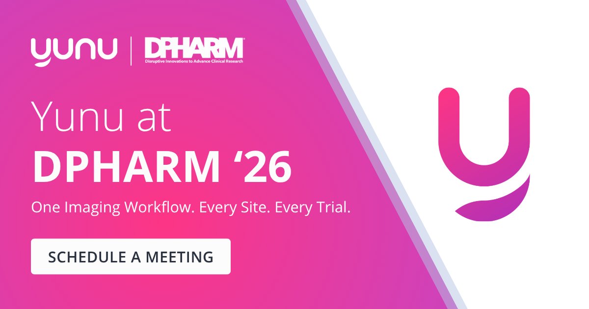 Yunu_Inc's tweet photo. Yunu is heading to #DPHARM2026 in Boston, September 15th &amp; 16th. We're bringing the missing connective layer for clinical trial imaging. 

Schedule a meeting with us in Boston → https://t.co/uieEiKPsjQ

#DPHARM #ClinicalTrialImaging #ClinicalTrials #LifeSciences https://t.co/2aEVCuCORC