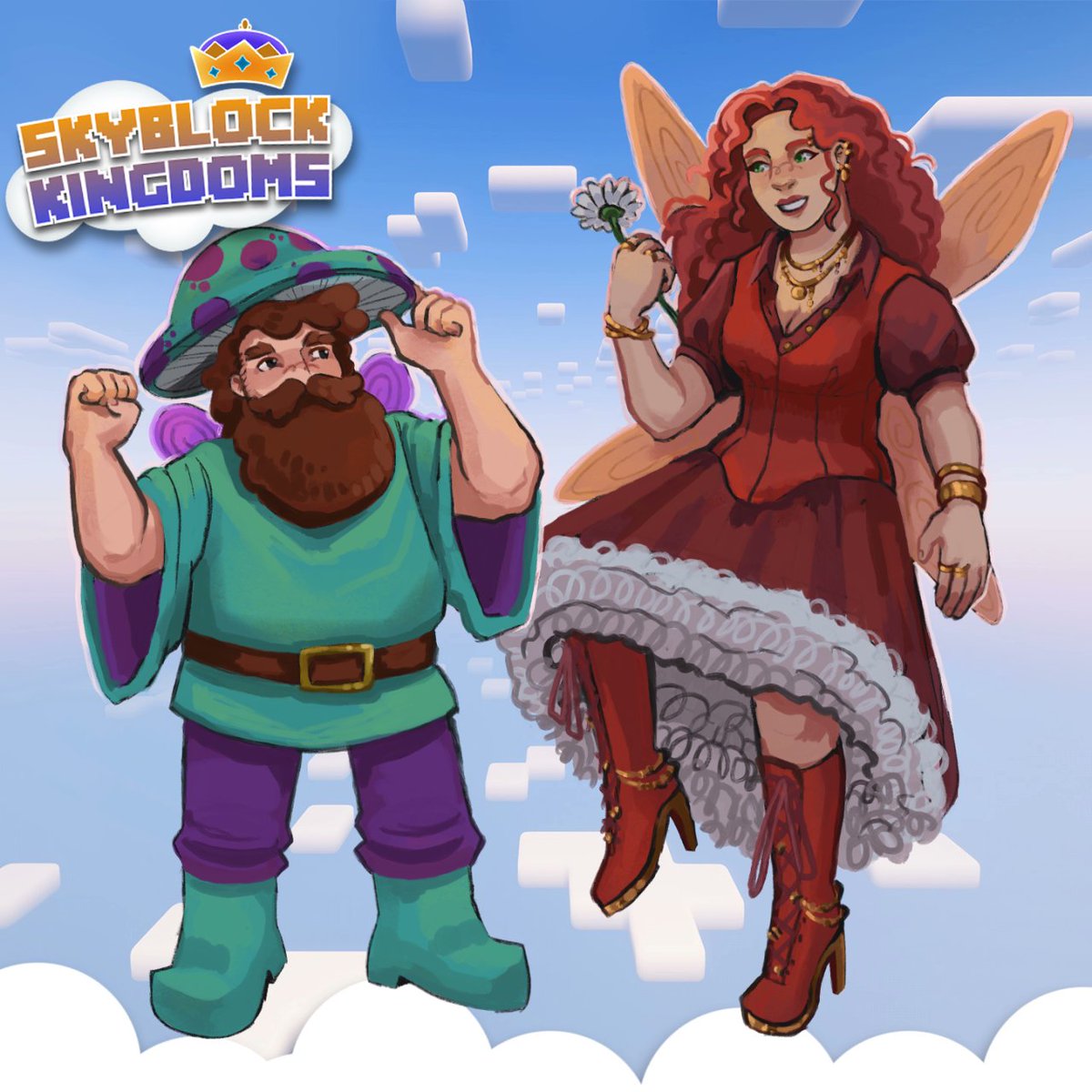 SBKsmp's tweet photo. ☁️Welcome to the Skies @DrawnbyCC and @maezes_!⛅

Catch them on #SkyblockKingdoms Season 3 on Twitch and YouTube!

Saturday, Sept 12th! https://t.co/nNC8ryAMSY