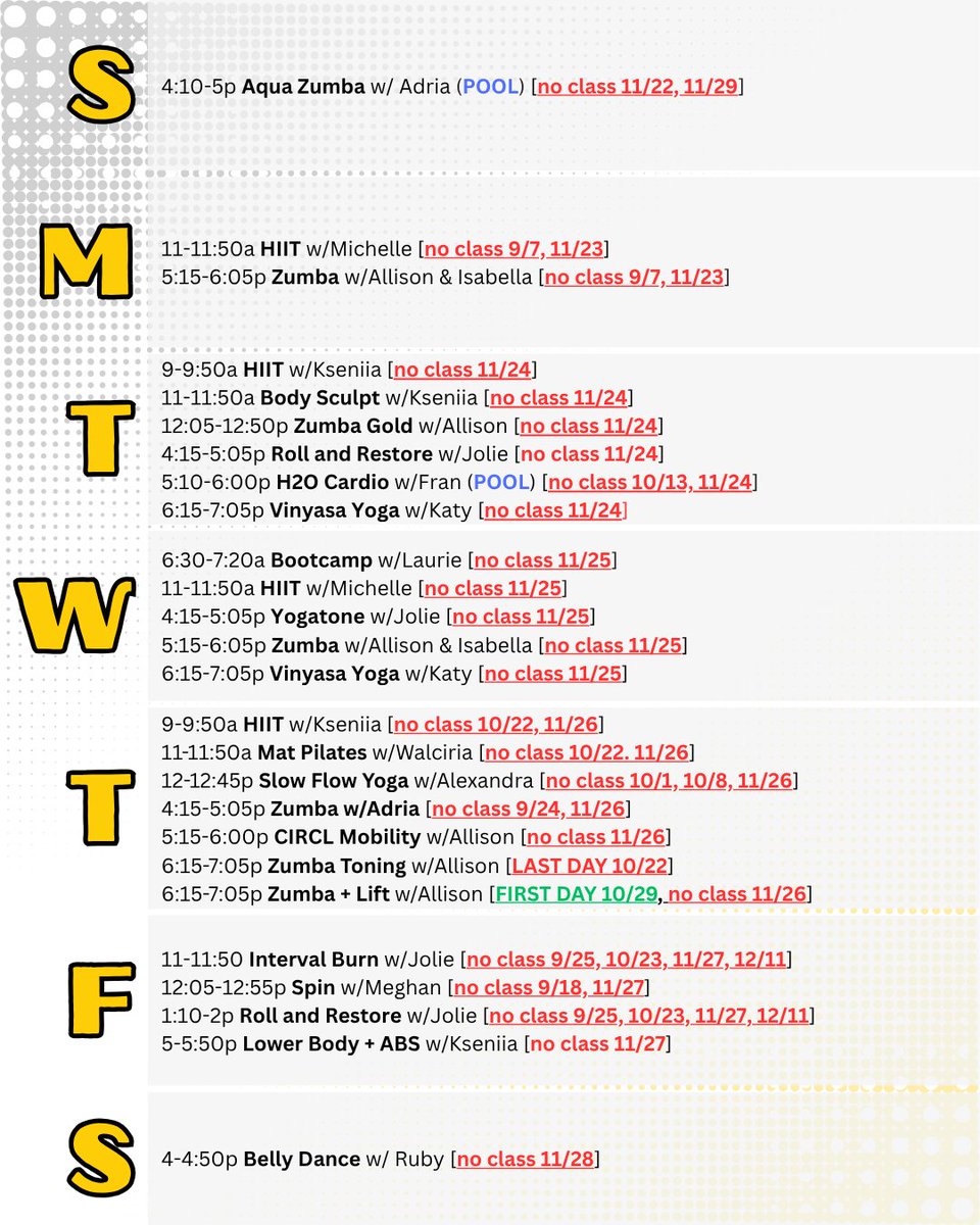 MichiganTechRec's tweet photo. Fall HuskiesFit Group Fitness is here! Check out what we have to offer up at the SDC!

Click the link below to learn more:
https://t.co/vvoWJozVeT https://t.co/b5IE6VtwIj