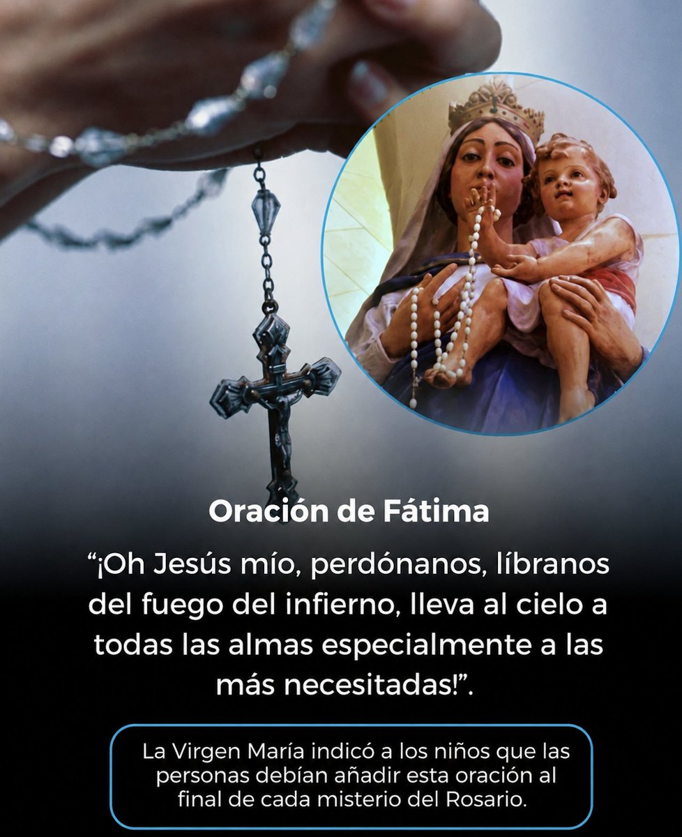 elhigadodmarita's tweet photo. LA ORACIÓN

La práctica de la oración CONTAGIA. Si nadie lo hace en casa, empieza tú.

No hay relación con Dios si no hay vida de oración. Vida de oración es organizar un tiempo dentro de tus 24 horas, para arrodillarnos y orar. Recuerda esto: rezar es un acto de JUSTICIA para con Dios pues Su Providencia nos sostiene todos los días. Una vida de oración es darle el centro de nuestra vida al Creador. No es decir una que otra oración "si es que nos acordamos" o peor, solo cuando lo necesitamos.

A quien lo desee, aquí preparada, les comparto una guia de oración diaria para el combate espiritual:

Primero, debes ser disciplinado al poner tu vida bajo la soberanía de Cristo y tratar este horario con la rigidez de un deber militar. La piedad no es un sentimiento, es una estructura que sostiene la vida personal, familiar y nacional.

- 06: 00 Mañana: tu consagración al Señor (al despertar)

Antes de interactuar con el mundo, de consumir información o de atender asuntos seculares, rendimos pleitesía al Creador.

- Señal de la Cruz: In nomine Patris, et Filii, et Spiritus Sancti. Amen.
- Acto de Fe, Esperanza y Caridad:

Acto de fe: 
Dios mío, porque eres verdad infalible,
creo firmemente todo aquello que has revelado y la Santa Iglesia nos propone para creer.
Creo expresamente en ti, único Dios verdadero
en tres Personas iguales y distintas, Padre, Hijo y Espíritu Santo.
Y creo en Jesucristo, Hijo de Dios, que se encarn�� y murió por nosotros, el cual nos dará a cada uno,
según los méritos, el premio o el castigo eterno.
Conforme a esta fe quiero vivir siempre.
Señor, acrecienta mi fe.

Acto de esperanza

Dios mío, espero de tu bondad,
por tus promesas y por los méritos de Jesucristo,
nuestro Salvador, la vida eterna y la gracia necesaria
para merecerla con las buenas obras que debo y quiero hacer.
Señor, que pueda gozarte para siempre.

Acto de caridad
Dios mío, te amo con todo el corazón sobre todas las cosas,
porque eres infinitamente bueno y nuestra eterna felicidad:
por amor a ti amo a mi prójimo como a mí mismo,
y perdono las ofensas recibidas.
Señor, haz que yo te ame cada vez más.
Ofrecimiento del día: “Señor, te ofrezco todas mis oraciones, trabajos, alegrías y sufrimientos de este día, en unión con el Sacrificio de la Santa Misa, por la gloria de tu Nombre y la salvación de mi alma.”

Padre Nuestro.
Ave María (3).
Gloria.

Oración al Ángel de la Guarda: Angele Dei, qui custos es mei, me tibi commissum pietate superna, hodie illumina, custodi, rege et guberna. Amen.

12:00h. Al mediodía hacemos el memorial del Verbo Encarnado. 
El rezo del Angelus es primordial en nuestra relación con Dios. Se hace tres veces al día, pero si empiezas, hazlo siempre al mediodia. Esta pausa nos obliga a recordar que el Logos se hizo carne en la historia. Al rezar el Angelus, nos apoyamos en la más perfecta de las criaturas: la Virgen María, para llegar a Dios.

ANGELUS
El ángel del Señor anunció a María. Y Ella concibió por obra y gracia del Espíritu Santo.
Dios te salve, María...

"He aquí la esclava del Señor. 
Hágase en mí según tu palabra".
Dios te salve, María...

Y el Verbo de Dios se hizo carne. 
Y habitó entre nosotros.
Dios te salve, María...

Ruega por nosotros, 
Santa Madre de Dios, 
para que seamos dignos de alcanzar
las promesas de Jesucristo.
Amén.

Oremos
Oh Padre, Infunde en nuestra alma tu gracia. Tú, que en la anunciación del Ángel nos has revelado la encarnación de tu Hijo, por su pasión y su cruz condúcenos a la gloria de la resurrección. Por Cristo, Nuestro Señor. Amén.

18:00h. Tarde: tu rezo del Santo Rosario 

Realiza el rezo de los 15 misterios tradicionales (Gozosos, Dolorosos y Gloriosos). Si no puedes hacerlo, entonces reza al menos los 5 de acuerdo al día. (Para quienes pregunten por los luminosos, no los recomiendo pues no los rezo ni así me desollen viva).

Disciplina: Se reza de rodillas. Si te encuentras fuera de casa, busca un espacio de recogimiento.
Intención: Esto es primordial ¡no olvides hacerlas! Ofrece los misterios por la restauración de la cristiandad y por la salvaguarda de tu familia, tu estirpe y tu nación. El Santo Rosario es EL arma de combate espiritual de todo soldado de Cristo. Úsalo.

21:00H. Noche: momento del examen antes del descanso

Recuerda que el hombre que no examina su conducta es un hombre que se dirige a la deriva. Por eso:
Haz un examen de conciencia todas las noches antes de dormir: Revisa tus acciones bajo la ley de Dios. ¿Dónde fallaste al deber? ¿Dónde permitiste que las pasiones o el desorden del mundo eclipsaran tu voluntad?

- Realiza SIEMPRE un Acto de contrición: 

ACTO DE CONTRICIÓN
¡Señor mío, Jesucristo!
Dios y Hombre verdadero,
Creador, Padre y Redentor mío;
por ser Vos quien sois, Bondad infinita,
y porque os amo sobre todas las cosas,
me pesa de todo corazón de haberos ofendido;
también me pesa porque podéis castigarme con las penas del infierno.
Ayudado de vuestra divina gracia
propongo firmemente nunca más pecar,
confesarme y cumplir la penitencia que me fuere impuesta.
Amén 

Padre Nuestro.
Ave María (3)
Gloria.

Termina con una oración por los difuntos: Un Requiem aeternam por tus antepasados y por todas las almas del Purgatorio.

Letanías: (opcional, pero muy recomendado) Letanías de la Santísima Virgen o al Sagrado Corazón de Jesús.

Algunas recomendaciones finales:
• Recuerda siempre tu postura: la postura es el canal de reverencia. La oración de rodillas reconoce la jerarquía real entre el Creador y la criatura. No reces desplomado en un sofá.

• No busques excusas para no rezar. Es como buscar excusas para no respirar. Es un absurdo. Si el cansancio ataca, el rezo debe ser más firme. La oración es el ejercicio de la voluntad, no del placer.

• Mantén el orden en tu espacio. Apaga toda pantalla o distración, elimina el ruido electrónico. Tu espacio de oración debe ser un santuario, no una extensión del sistema que busca distraer tu enfoque.

• Constancia: Si fallas un día, no te excuses. Retoma con mayor disciplina al siguiente. Recuerda: tienes una RELACIÓN con Dios por medio de la oración. La santidad es el resultado de la persistencia inquebrantable. Un soldado de Cristo nunca abandona su puesto de vigilancia.

• Respeta ese tiempo. Ese es tu horario. Cumple con Dios y verás cómo el orden que instauras en tu interior comienza a manifestarse en tu entorno. Para pedir misericordia antes es necesario ser justos. La oración es el mayor acto de justicia hacia Dios.

Que Dios nos bendiga.

autor: Mar Mounier.

------------

NOTA:
• (Esta es una guía sugerida para principiantes).

• (A continuación les copio oraciones como tarjetas, para ser impresas y llevadas en la cartera)