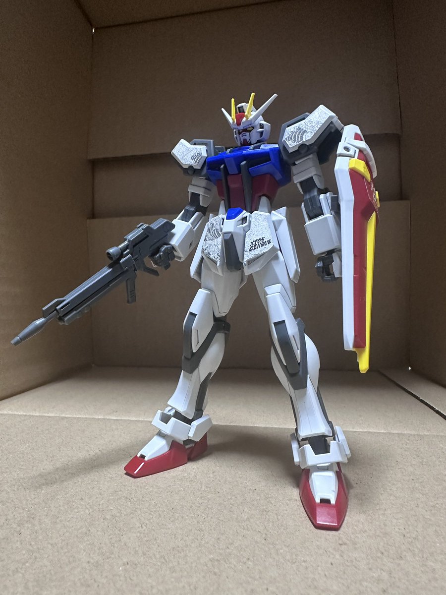 spacesonic13's tweet photo. ストライクガンダム［浮世絵パッケージVer.］完成
ガンバレルストライカーを装備
#ガンプラ https://t.co/J2nDLGIZV2