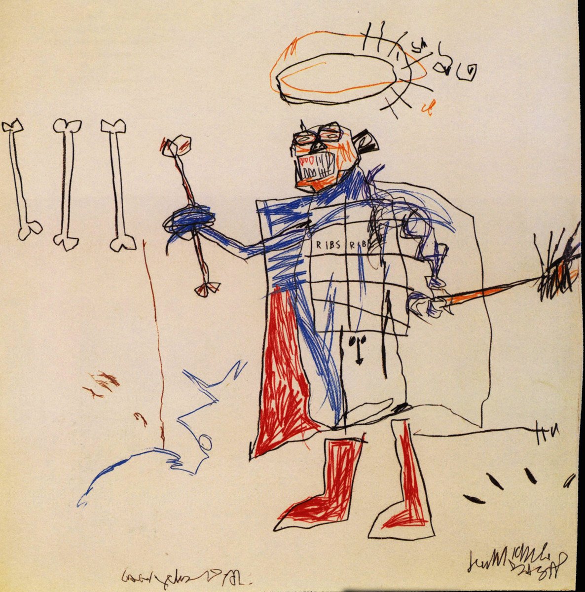 vintagebasquiat's tweet photo. Ribs, Ribs (1982) https://t.co/YTwMhACFCd