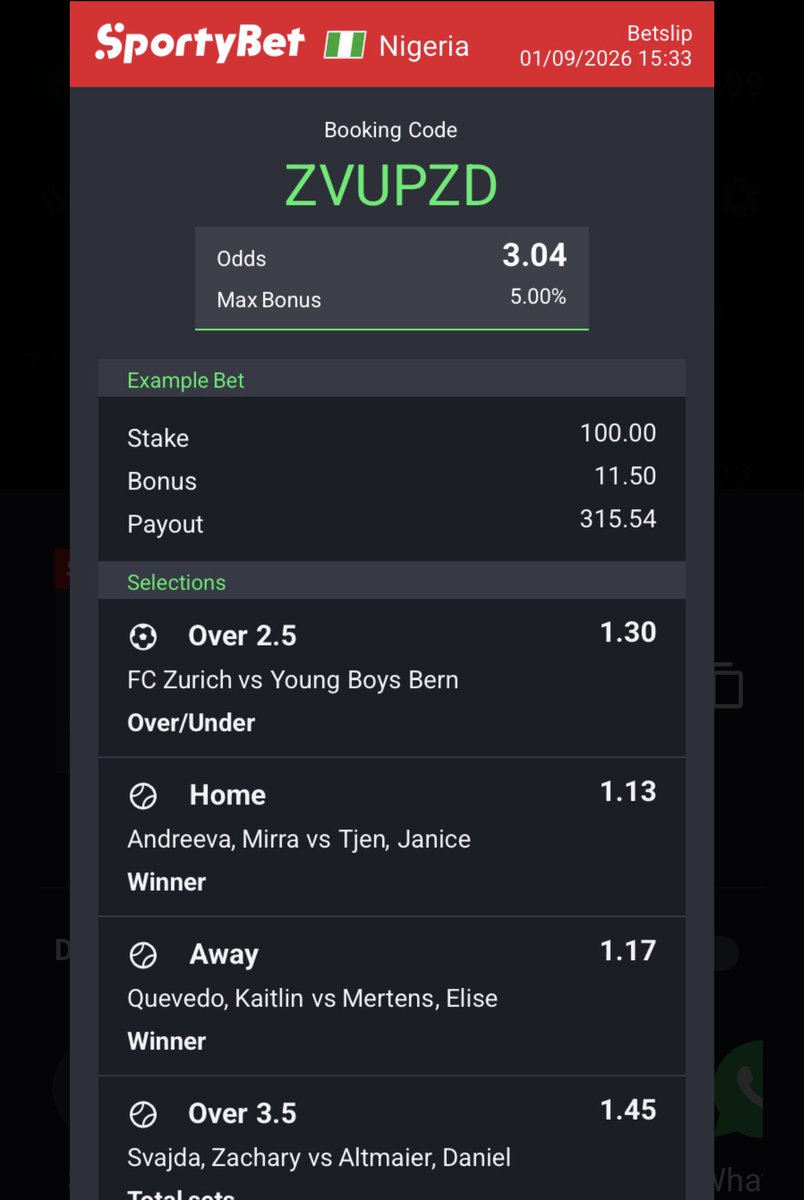FolaLfc's tweet photo. First of many. SportyBet 3 Odds ZVUPZD https://t.co/DSkk3pRZPz