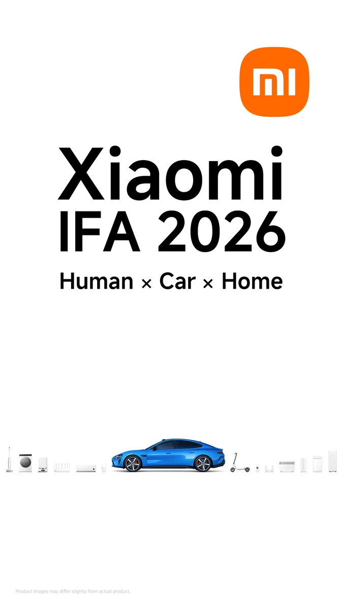 gautmeluv's tweet photo. We're here at #IFA2026 with @XiaomiIndia! Looking forward to seeing Human × Car × Home in action.
One connected ecosystem, bringing together the things that matter most in everyday life. Stay tuned for all the updates. https://t.co/OFoXGPUNX2