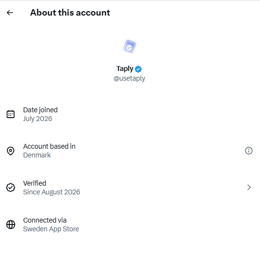 aglioglioliolio's tweet photo. I'm pretty sure that $TAPLY (@usetaply) was launched by @mandenruss, the serial scammer dev behind $GIVEST (@usegivest).

Same geographic location (Denmark), same copy-pasted features, identical APK drops, and identical "App Store soon" promises. Even the hands in the promo videos posted by @usegivest and @usetaply have the exact same skin tone, same nails (that he didn't cut recently), etc.

He also likely launched another project recently, $PONSPAD. He was the only one who retweeted the contract address right after launch before it rugged, and he then deleted his RT (check pic).

People are still holding $GIVEST just because @theunipcs is. But the dev abandoned ship long ago. He's already on side quests running fresh scams.

$TAPLY
0x5f1022ac6013bf6c0a9ac5342b8ae9b92a2924a1
