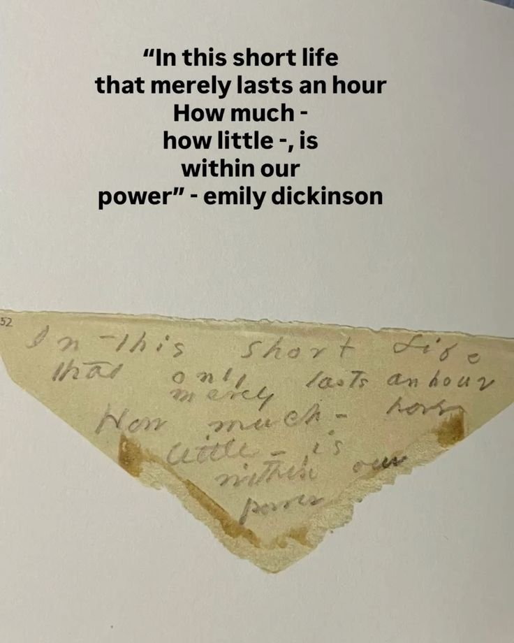 Lovandfear's tweet photo. unpublished emily dickinson poem https://t.co/gSvIbU6YJ2