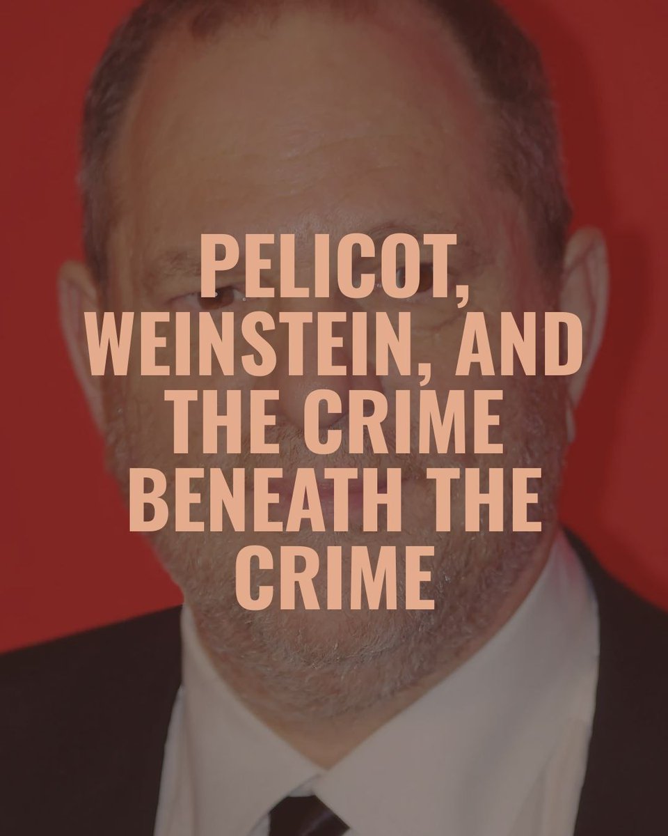 hanifiarpac's tweet photo. The Weinstein and Pelicot cases raise a deeper question: what if entitlement is not a trait, but a relational position? The moment another person stops being an “I” and becomes a “for me. https://t.co/5XPvSYEH9N