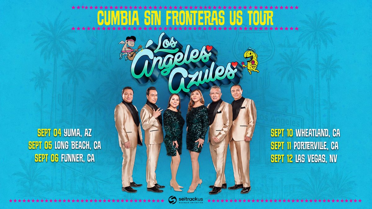angelesazulesmx's tweet photo. 🇺🇸 ¡Estados Unidos, septiembre se llena de cumbia! 💙🎶

#CumbiaSinFronteras continúa y estamos listos para bailar con ustedes. 🕺🏽💃🏻

🎟️ Boletos y fechas: https://t.co/R66fym4Tq0

#DeIztapalapaParaElMundo https://t.co/PqrYPHQ7UD