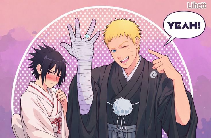 dudadsaky's tweet photo. MDS que fandom medíocre, jogaram uma IA porca por cima da FANART de naruhina  p fazer essa monstruosidade https://t.co/L0UDcbYlAl