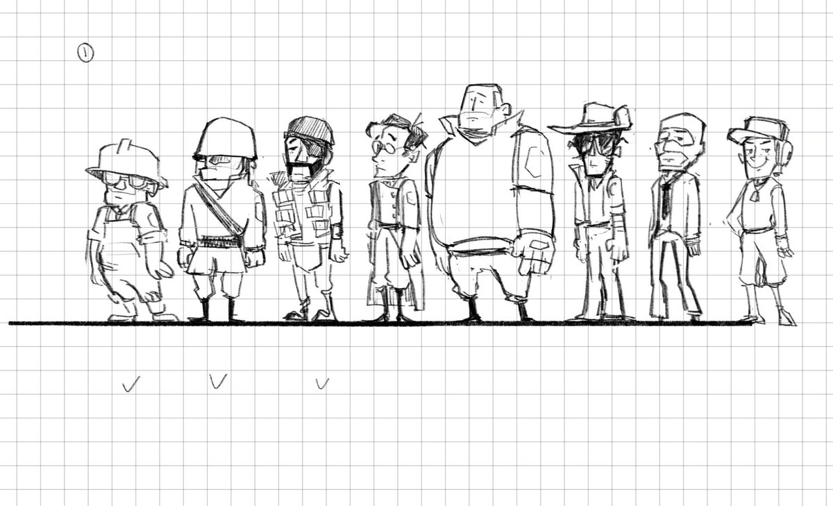 MeowMeows04872's tweet photo. Can’t believe I drew #tf2 https://t.co/0Ua3ngfbdk