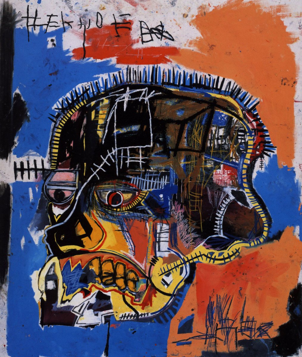 vintagebasquiat's tweet photo. Skull (1981) https://t.co/yCPlH2gmZK