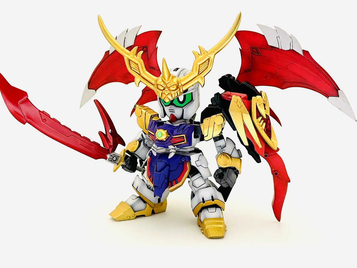 oojiro144's tweet photo. #オラザク 2026
SDガンダム部門作品✨

LGBB闇元帥

【見どころ】
👉ミキシング＆SMKフレームでアップデートされたフォルム
👉塗装で表現した操られてる眼

👉差し替え無しギミックで3形態が再現できる点は、本誌に掲載されないと思うので本ポストにて🙌 https://t.co/A6RuQYLUmh