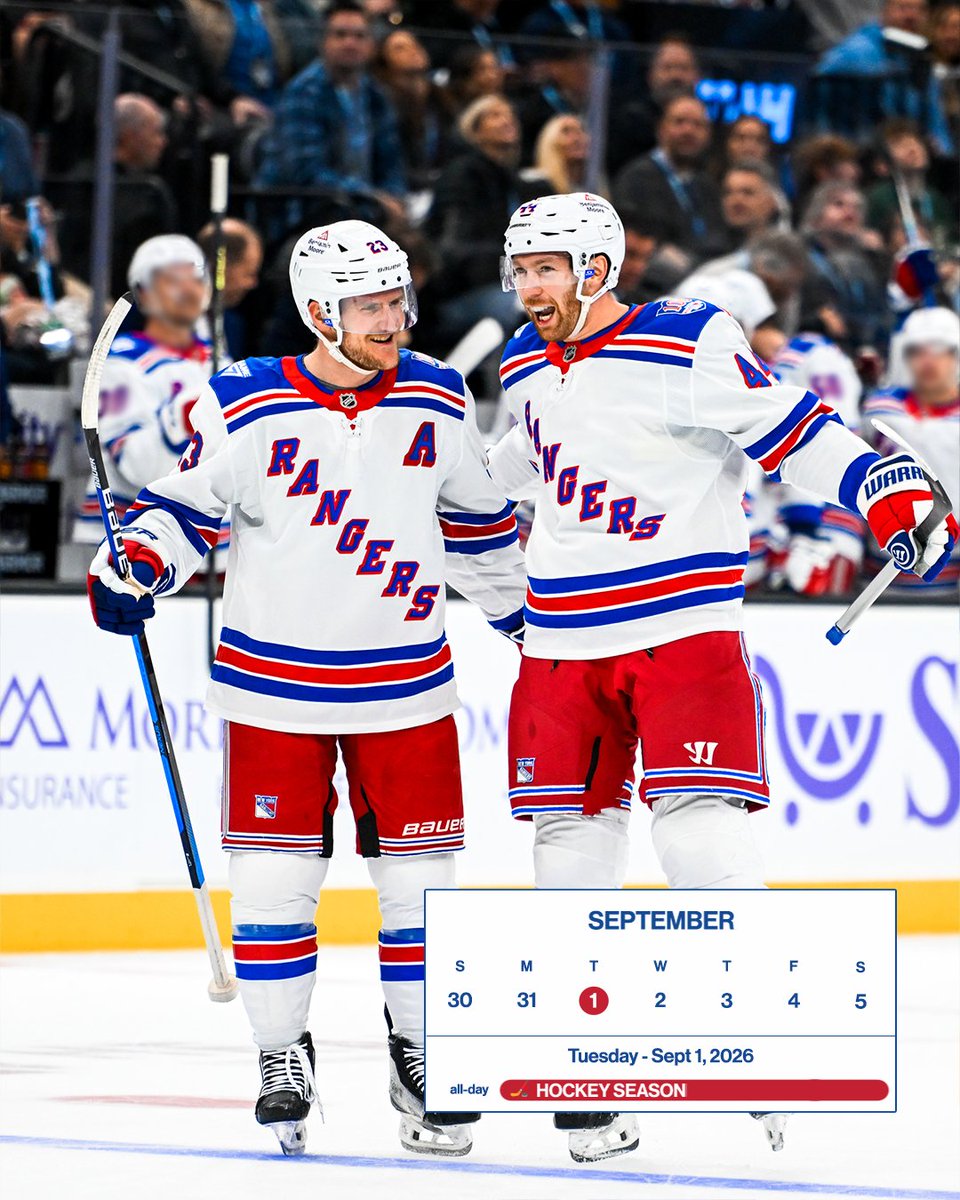 NYRangers's tweet photo. WE PLAY HOCKEY THIS MONTH 🙌 https://t.co/LCWHz2iNhZ