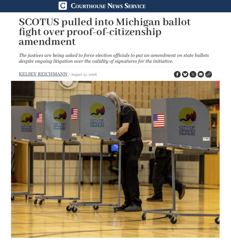 RepLisaMcClain's tweet photo. 🚨UPDATE: 700,000+ Michiganders voiced the COMMON SENSE principle that ONLY U.S. citizens should vote in Michigan elections.
 
Democrats tried to silence Michigan voters. The Supreme Court has taken notice! https://t.co/zsJJtAuKX9