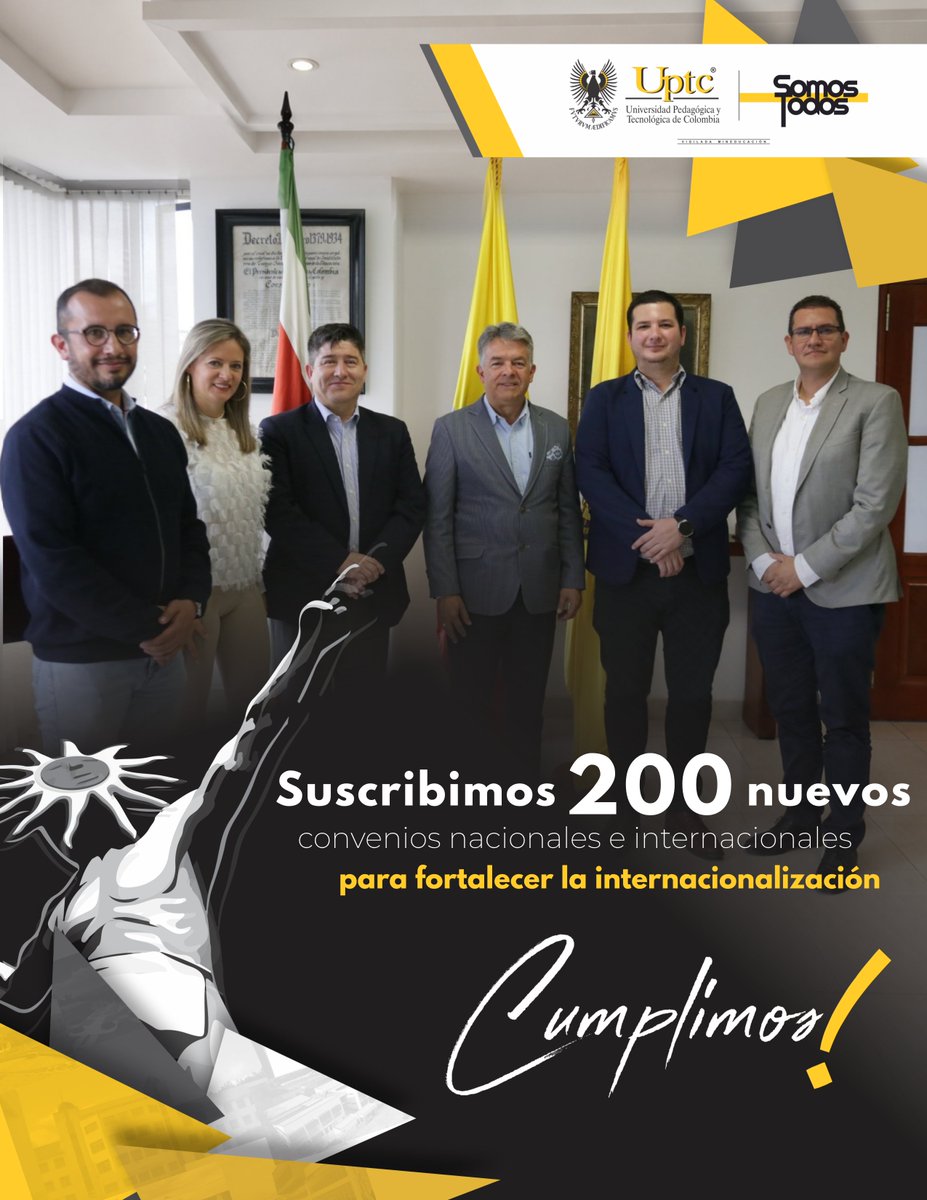 UPTCoficial's tweet photo. 🏆 #Cumplimos | Suscribimos 200 nuevos convenios nacionales e internacionales para fortalecer la internacionalización💪

Estos convenios abren nuevas posibilidades de movilidad académica, cooperación en investigación y doble titulación para nuestra comunidad universitaria 🌍👍 https://t.co/ULAnMHjmjE