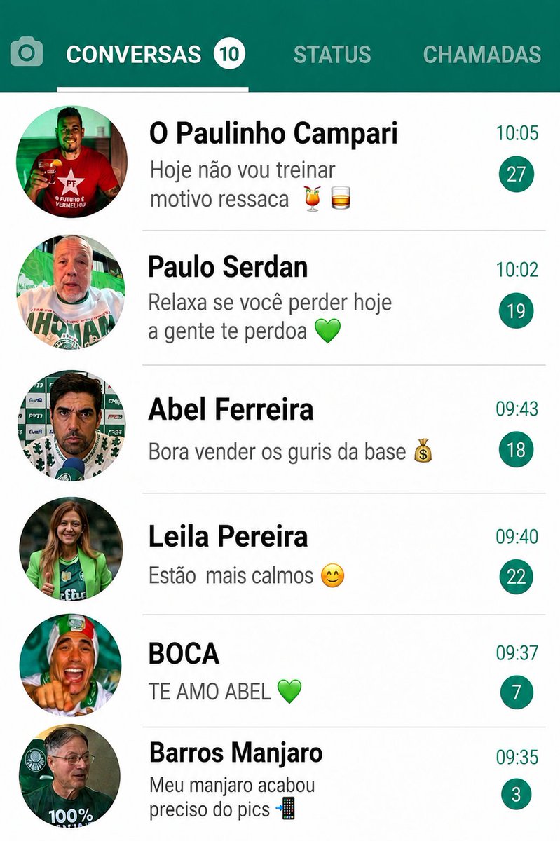 AbelDesesperado's tweet photo. 🚨🚨🚨🚨🚨🚨🚨🚨🚨🚨🚨

VAZOU O WHATSAPP DOS CARAS 

KKKKKKK https://t.co/6cNrYHYmWy