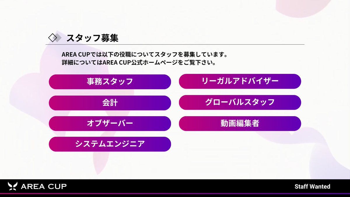 splatoon_zone's tweet photo. 【スタッフ募集】

AREA CUPでは一緒に大会を盛り上げてくれる仲間を募集しています！ 詳細、応募は公式WEBサイトをご覧ください。ご質問はDMまでお待ちしております！

締切：2026年9月6日（日） 23:59

https://t.co/qxo0jgw3yA https://t.co/xYMi0GJPfG